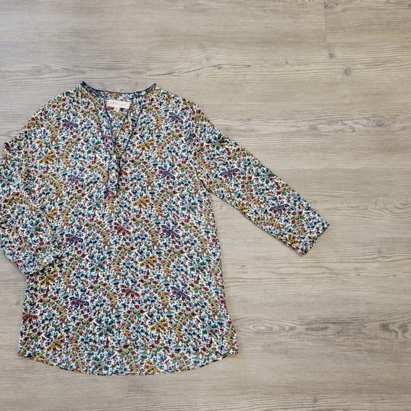 Philosophy V Neck Floral Print Blouse Size XS - Picture 2 of 11